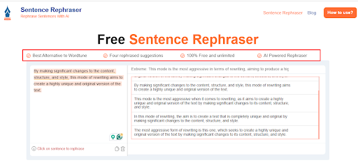 sentence rephraser