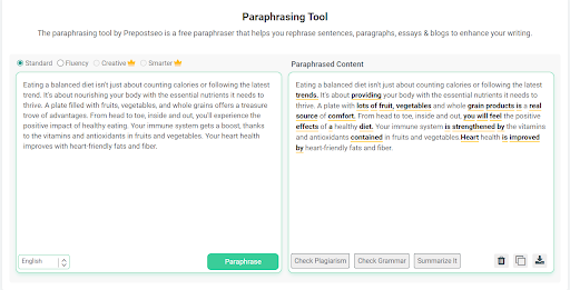 paraphsing tool
